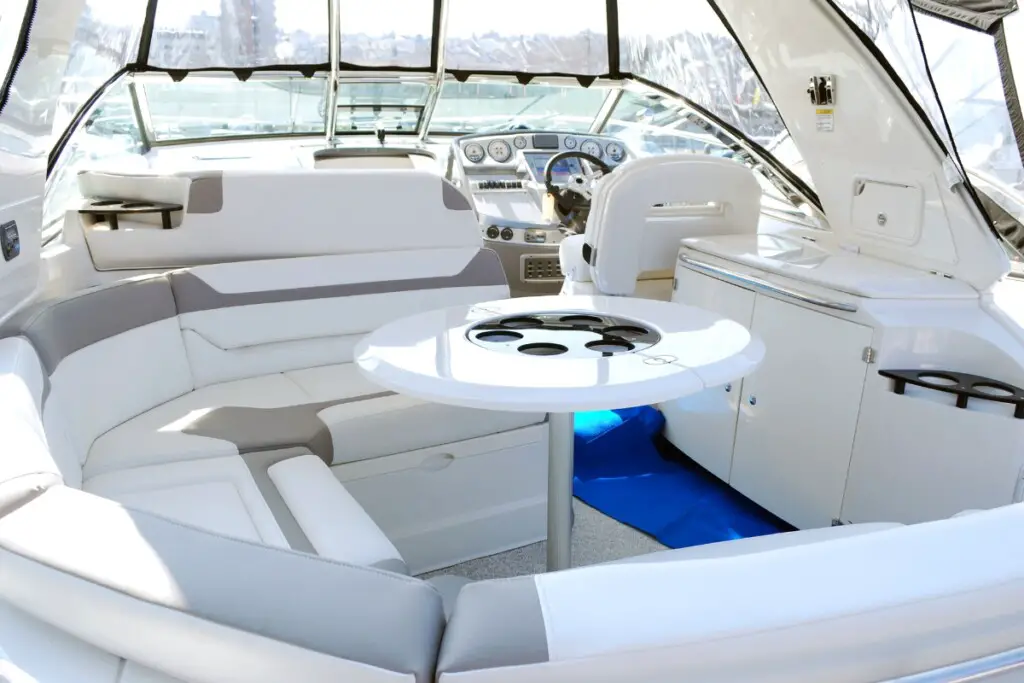 image of a luxury boat up for rent