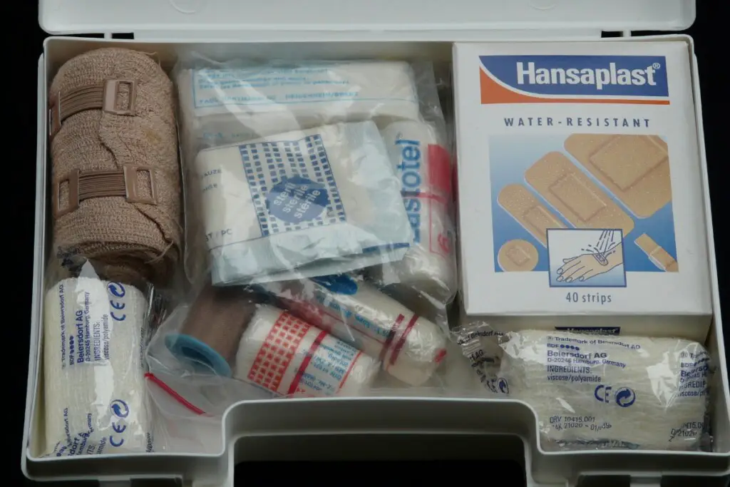 image showing a first aid kit for boat safety