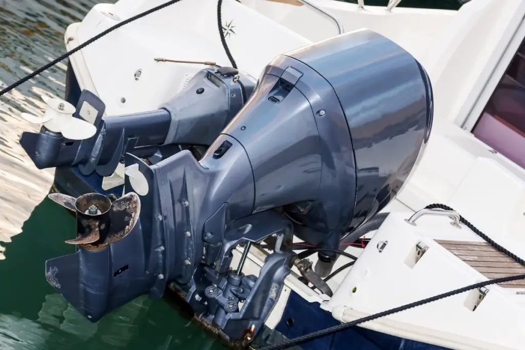 image of a fuel efficient boat engine